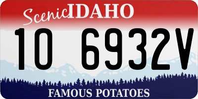 ID license plate 1O6932V