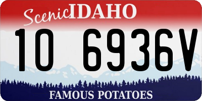 ID license plate 1O6936V