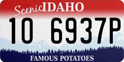 ID license plate 1O6937P