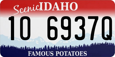 ID license plate 1O6937Q