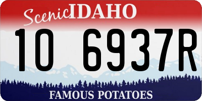 ID license plate 1O6937R