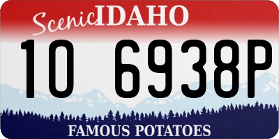 ID license plate 1O6938P