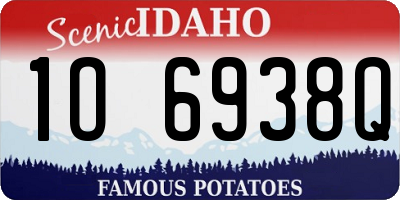 ID license plate 1O6938Q