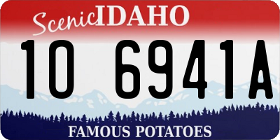 ID license plate 1O6941A