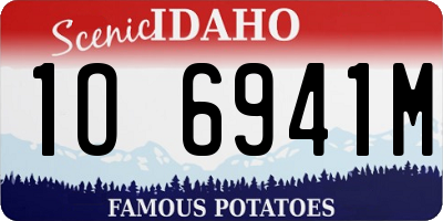 ID license plate 1O6941M