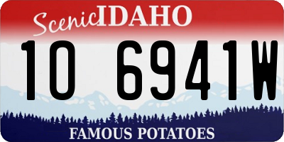 ID license plate 1O6941W
