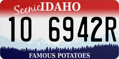 ID license plate 1O6942R