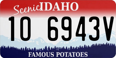 ID license plate 1O6943V
