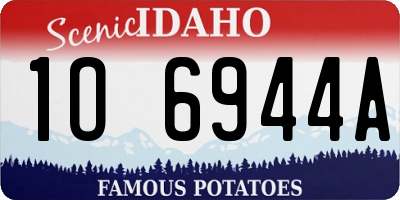 ID license plate 1O6944A
