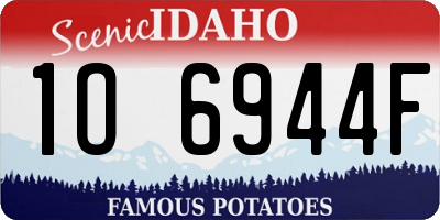 ID license plate 1O6944F