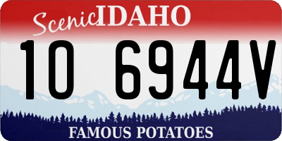 ID license plate 1O6944V