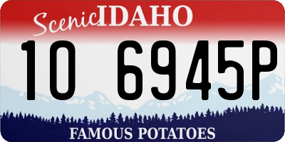 ID license plate 1O6945P