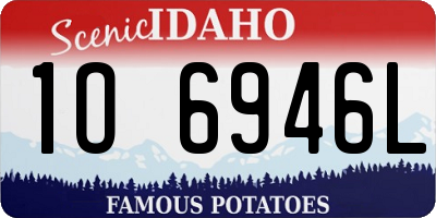 ID license plate 1O6946L
