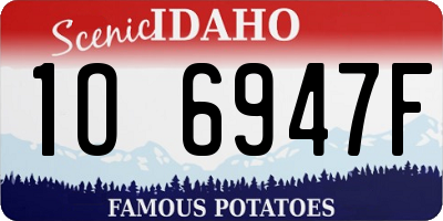 ID license plate 1O6947F