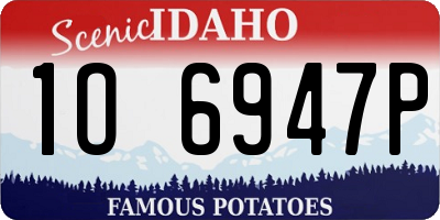 ID license plate 1O6947P