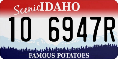 ID license plate 1O6947R