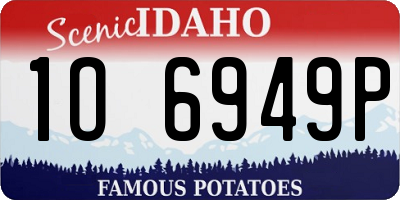 ID license plate 1O6949P