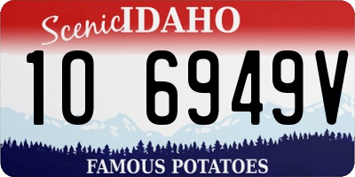 ID license plate 1O6949V