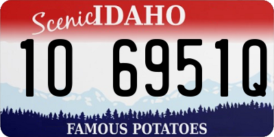 ID license plate 1O6951Q