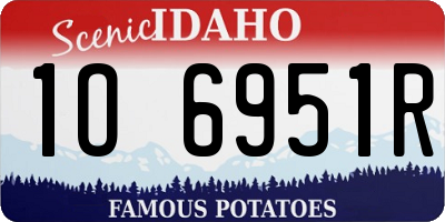 ID license plate 1O6951R