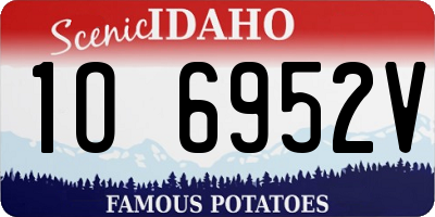 ID license plate 1O6952V