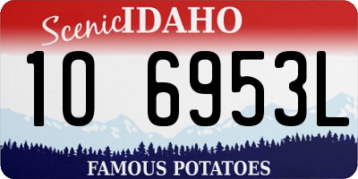 ID license plate 1O6953L