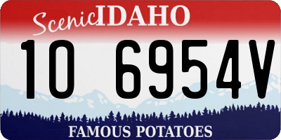 ID license plate 1O6954V