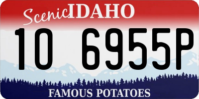 ID license plate 1O6955P
