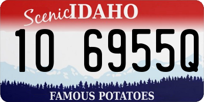 ID license plate 1O6955Q