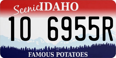 ID license plate 1O6955R