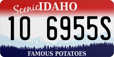 ID license plate 1O6955S