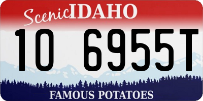 ID license plate 1O6955T