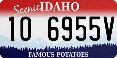 ID license plate 1O6955V
