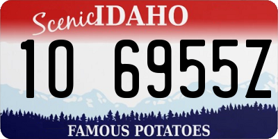 ID license plate 1O6955Z