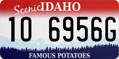 ID license plate 1O6956G