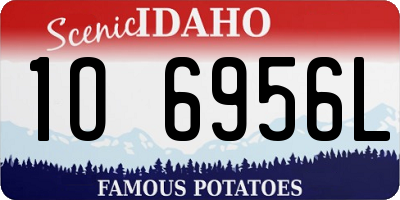 ID license plate 1O6956L