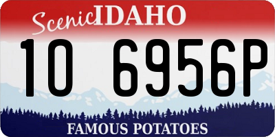 ID license plate 1O6956P