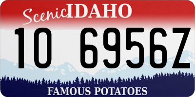ID license plate 1O6956Z