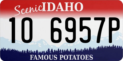 ID license plate 1O6957P