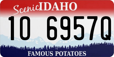 ID license plate 1O6957Q