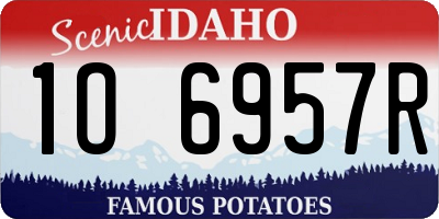 ID license plate 1O6957R