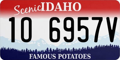 ID license plate 1O6957V