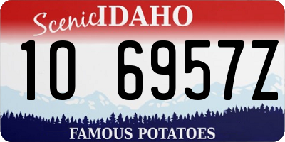 ID license plate 1O6957Z