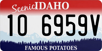 ID license plate 1O6959V