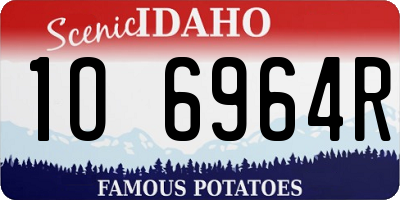 ID license plate 1O6964R