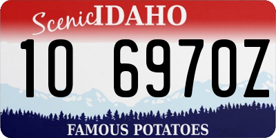 ID license plate 1O6970Z