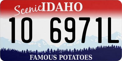 ID license plate 1O6971L