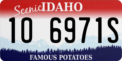 ID license plate 1O6971S