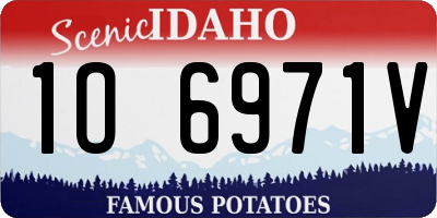 ID license plate 1O6971V