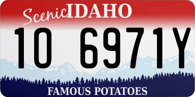 ID license plate 1O6971Y